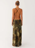 Star Fields Maxi Dress Cyber Floral
