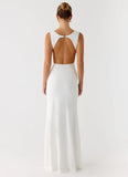 Cherry Sky Maxi Dress White