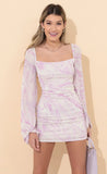 Dress in Marble Pink