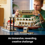 LEGO Ideas River Steamboat Building Set Room Decor for Men and Women Boat Model Building Kit for Adults Ages 18 Arts Crafts Display for Bedroom or Office Gift Idea for Birthdays 21356