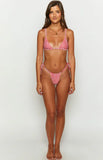 90 Swim Sumba Red Gingham Tie Up Bikini Bottoms