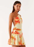 Meah Backless Mini Dress Mimosa Blossom