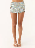 Merinda Mini Skort Misty Blue