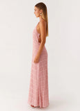 Aullie Maxi Dress Pink