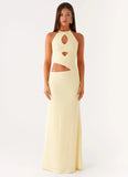 Lanah Cut Out Maxi Dress Yellow