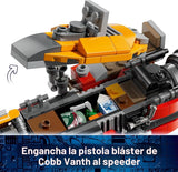 LEGO Star Wars Juguetes de construcción del vehículo espacial de Cobb Vanth para niños y niñas Juego de simulación para niños y fanáticos a partir de 7 años Regalo para cumpleaños Con