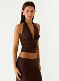 Kerrie Halter Top Chocolate