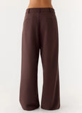 Sora Low Rise Pant Dark Chocolate