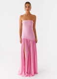 Eden Strapless Maxi Dress Pink