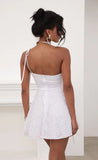 One shoulder Lace A line Dress