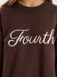 Chocolate Fourth Branded Sweatshirt