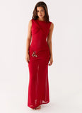 Worldwide Maxi Dress Raspberry