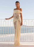 Gracie Twist Maxi Dress Yellow