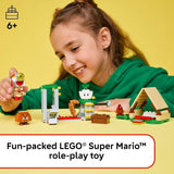 LEGO Super Mario Captain Toads Camp Building Toy Pretend Play Set for Kids Ages 6 Building Blocks for Boys Girls W Toad Goomba Turnip Toy Figures Gift Idea for Birthdays 72040