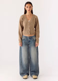 Waylon Low Rise Denim Jeans Mid Wash Blue