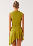 Lanai Mesh Mini Dress Lime