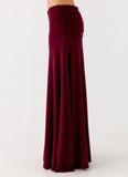 Thorness Maxi Skirt Plum