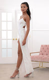Sequin Luxe Maxi in Iridescent White