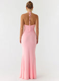 Jolin Halter Maxi Dress Baby Pink