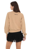 Lucy in the Sky Crew Jumper in Brown