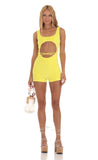 Cutout Romper in Yellow