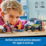 LEGO City Police Prisoner Transport Van Police Toy for Kids Boys Girls Ages 6 Emergency Vehicle Motorcycle Building Kit Officer and 2 Crook Minifigures Gift Idea for Birthdays 60479