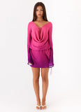 Rafaella Mini Dress Fuchsia Violet Ombre