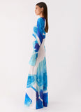 Lorde Maxi Dress Cerulean Bloom