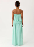 Lioras Strapless Maxi Dress Aqua