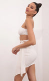 Cutout Dress in Ivory Shimmer