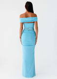 Either Way Maxi Dress Turquoise Blue