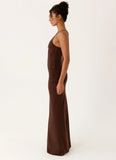Inez Maxi Dress Chocolate