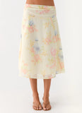 Valley Midi Skirt Spring Meadow