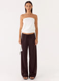 Livia Strapless Top White