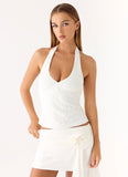 Kyre Beaded Top White