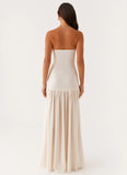 Eden Strapless Maxi Dress Ivory