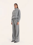 Grey Funnel Neck Track Jacket