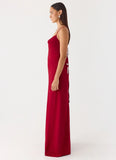 Saria Maxi Dress Deep Red
