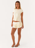 Landon Mini Skort Lemon