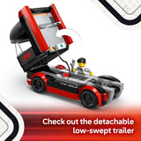 LEGO City F1 Truck with RB20 AMR24 F1 Car Toys Model Car Building Toy Set for Kids Boys and Girls Ages 8 Formula 1 Collectible for Fans Gift Idea for Birthdays 60445