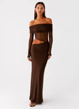 Emery Maxi Dress Chocolate