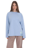 Lucy Graphic Crewneck Shirt in Light Blue