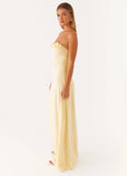 Tayla Linen Maxi Dress Yellow