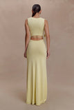 Monay Tulip Maxi Dress Lemon