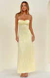 Ely Yellow Lace Maxi Formal Dress PRE ORDER