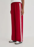 Red Side Stripe Wide Leg Trouser