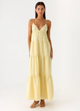 Lotty Linen Maxi Dress Yellow