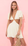 Cutout Dress in Ivory