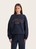 Navy Fourth Embroidered Branded Sweatshirt