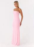 Iroha Strapless Maxi Dress Pink